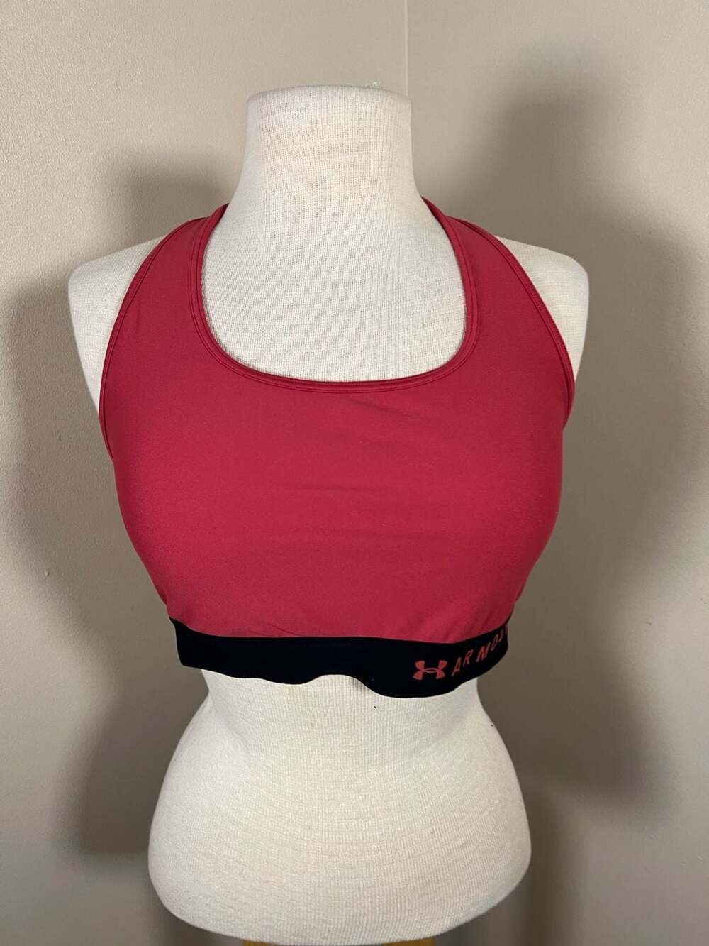 Under Armour Women's Armour Mid Crossback Sports Bra Pink XXL NWT